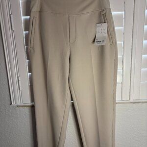 Athleta Khaki Stretch Pull On Pant Size L
